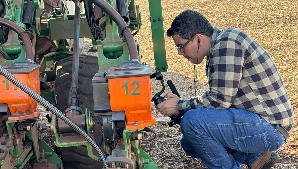 bastidores de um Reels gravado no campo feito para atrair clientes em todo o Brasil